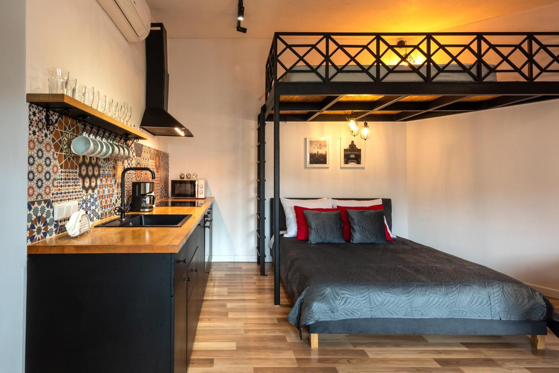 Modern Apartment Arizona Studio Old Town Dietla Balcony Krakow Exterior photo